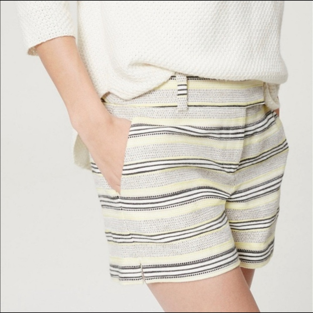 Stripe Riviera Shorts With 4 Inch Inseam